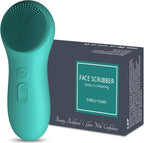 Silicone Face Scrubber – Electric Facial Cleansing Brush with 6 Speed Vibration Technology – Rechargeable & Waterproof Exfoliating Face Massager for Deep Cleansing & Glowing Skin (Men & Women)
