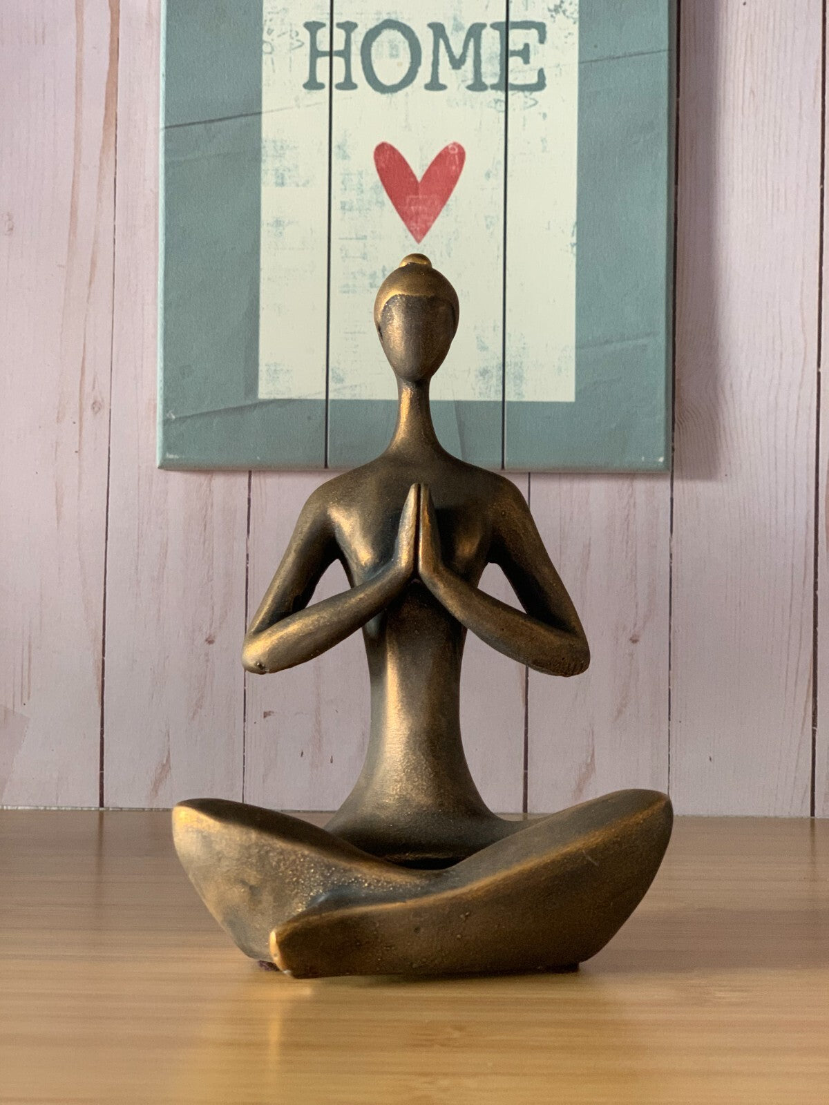 Handmade Yoga Pose Lady Figurine Candleholder