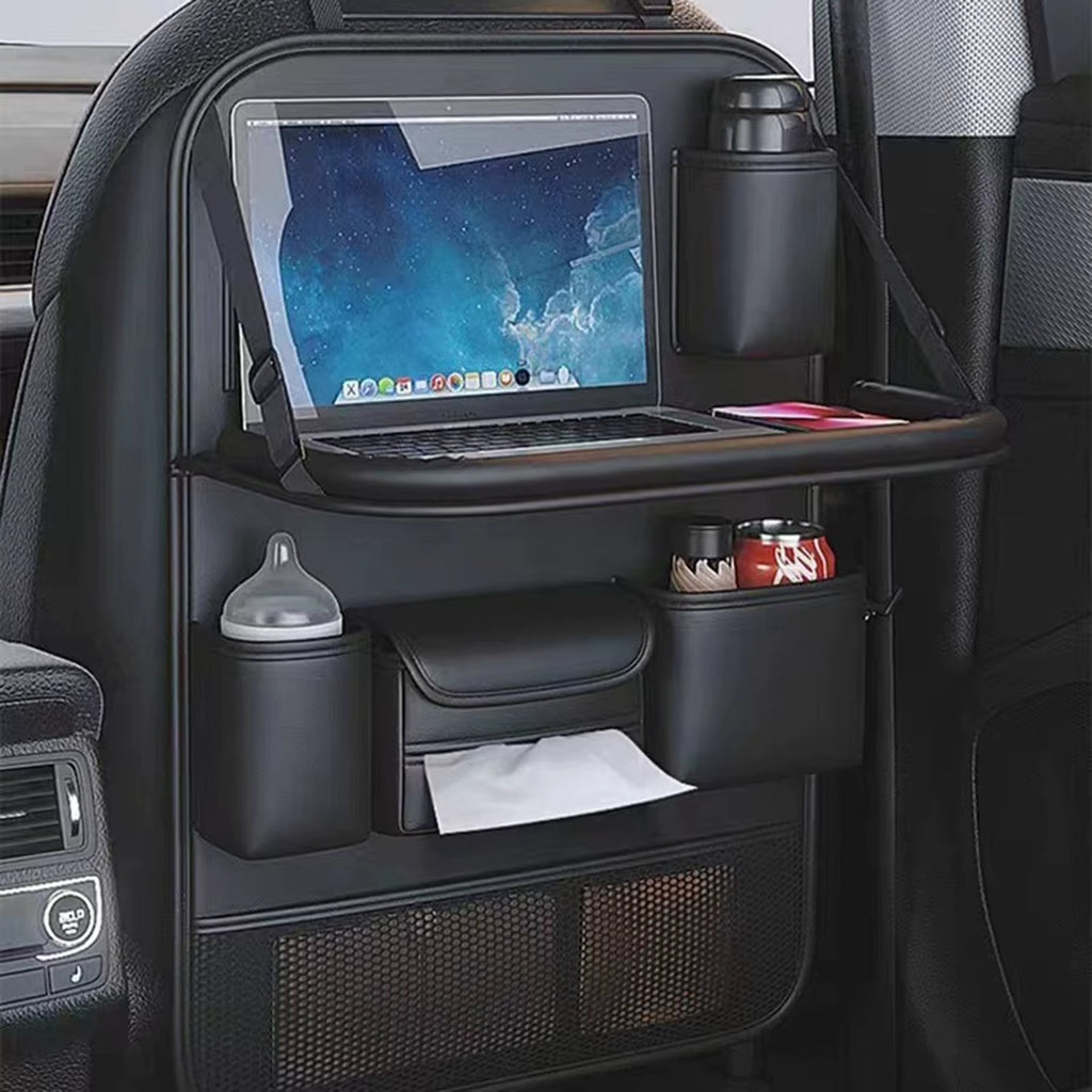 Leather Car Seat Back Organizer 