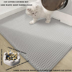 Double Layer Cat Litter Mat – Waterproof Honeycomb Anti-Tracking Litter Box Mat