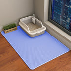 Double Layer Cat Litter Mat – Waterproof Honeycomb Anti-Tracking Litter Box Mat