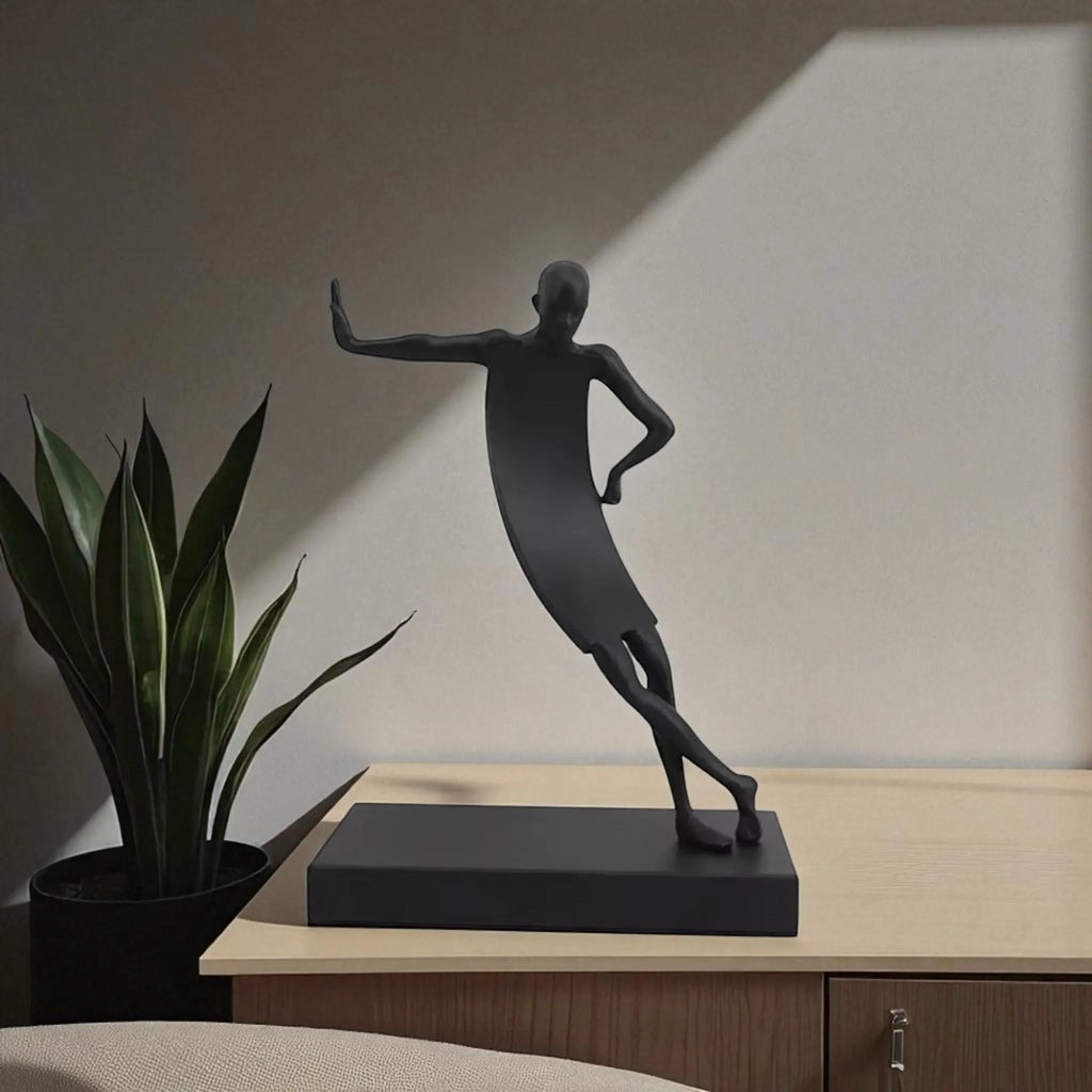 Metal Abstract Human Sculpture