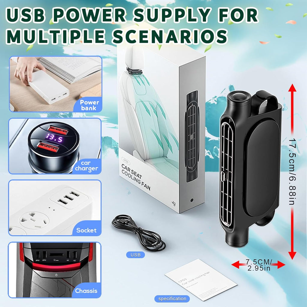 Portable Car Seat Fan