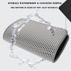 Double Layer Cat Litter Mat – Waterproof Honeycomb Anti-Tracking Litter Box Mat