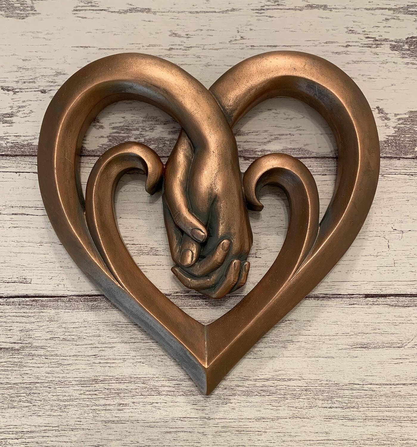 Heart Holding Hands Wall Sculpture