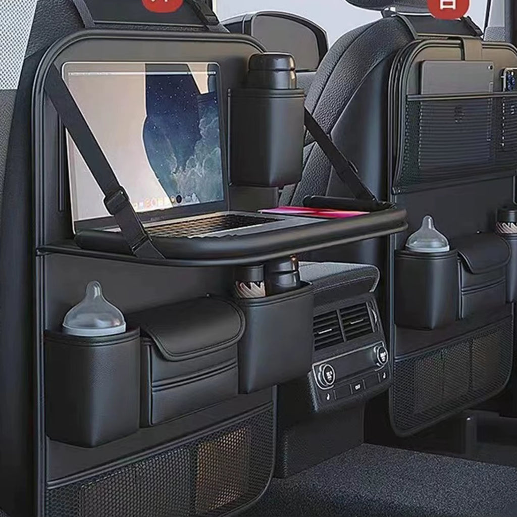 Leather Car Seat Back Organizer 
