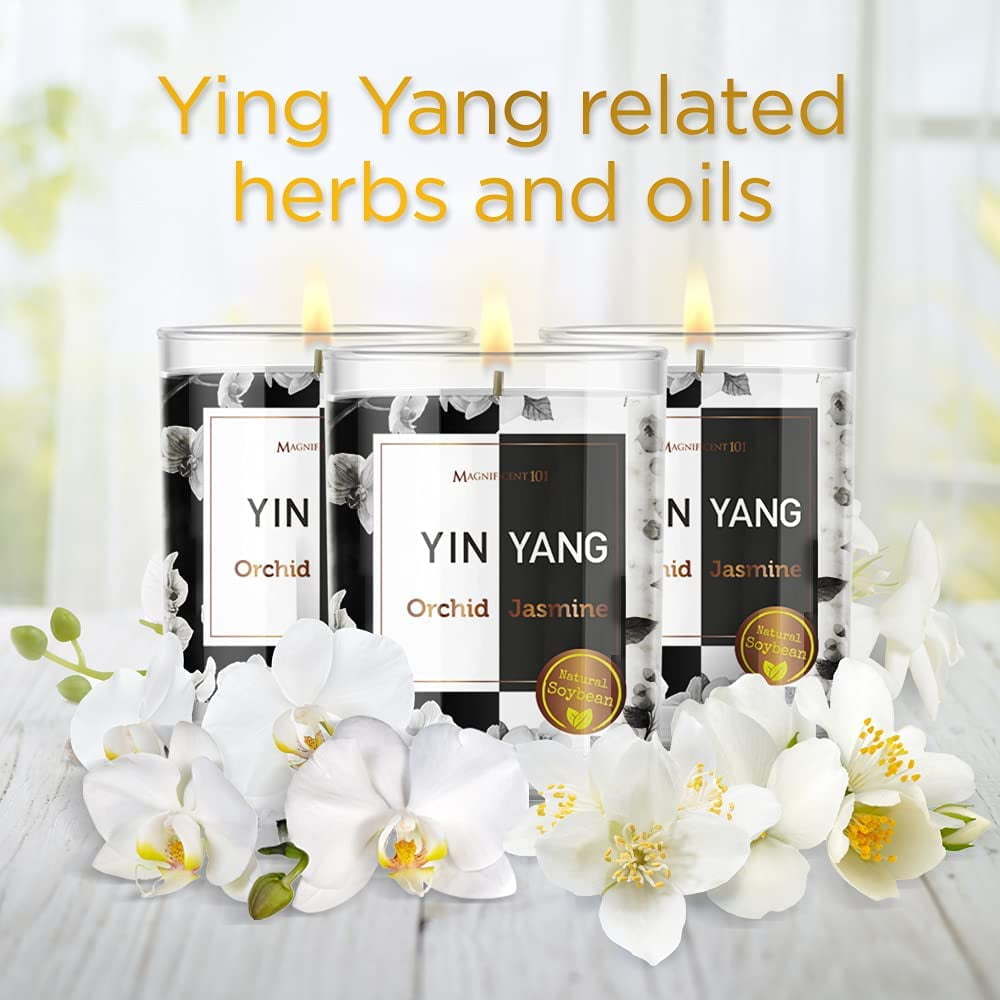 Long-Lasting Yin Yang Aromatherapy Candles (Set of 3)