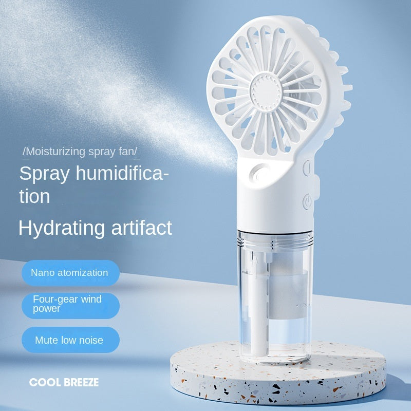 Handheld Spray Hydrating Fan