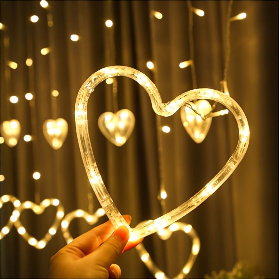 Heart-Shaped String Lights