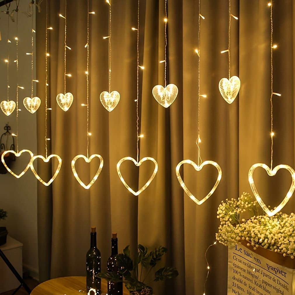 Heart-Shaped String Lights