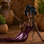 Woman Incense Holder, African Inspired Decor, Stick Incense Burner