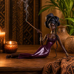 Woman Incense Holder, African Inspired Decor, Stick Incense Burner