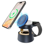 5-in-1 Wireless Charging Station with MagSafe & Mushroom Light