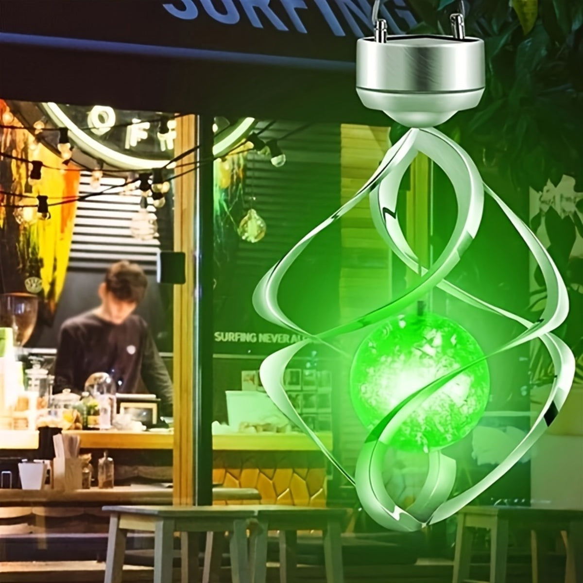 Solar-Powered Wind Chime
