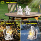 Outdoor Angel Statue Garden Decor, 2 Pack