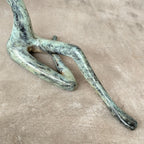 Stretching Lady Bronze Sculpture