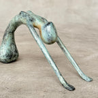 Stretching Lady Bronze Sculpture