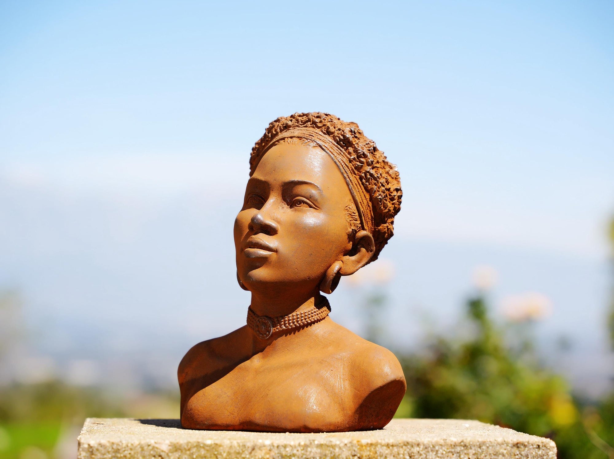 African Woman Bust