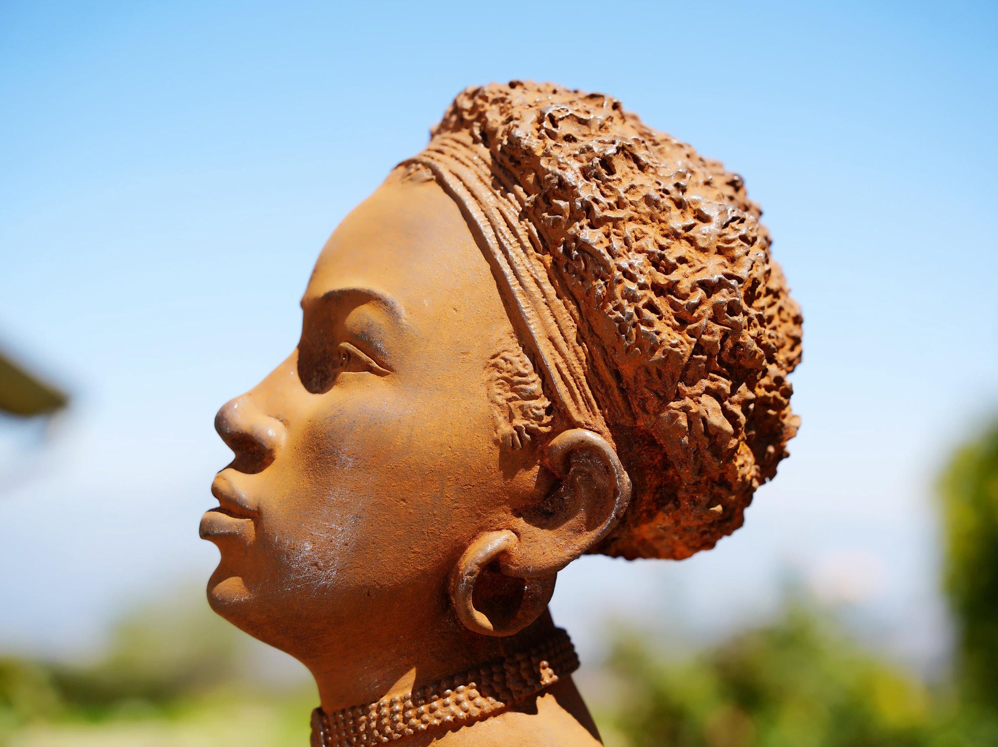 African Woman Bust
