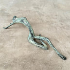 Stretching Lady Bronze Sculpture