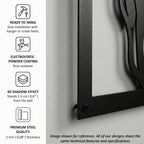 Crescent Moon Metal Wall Art
