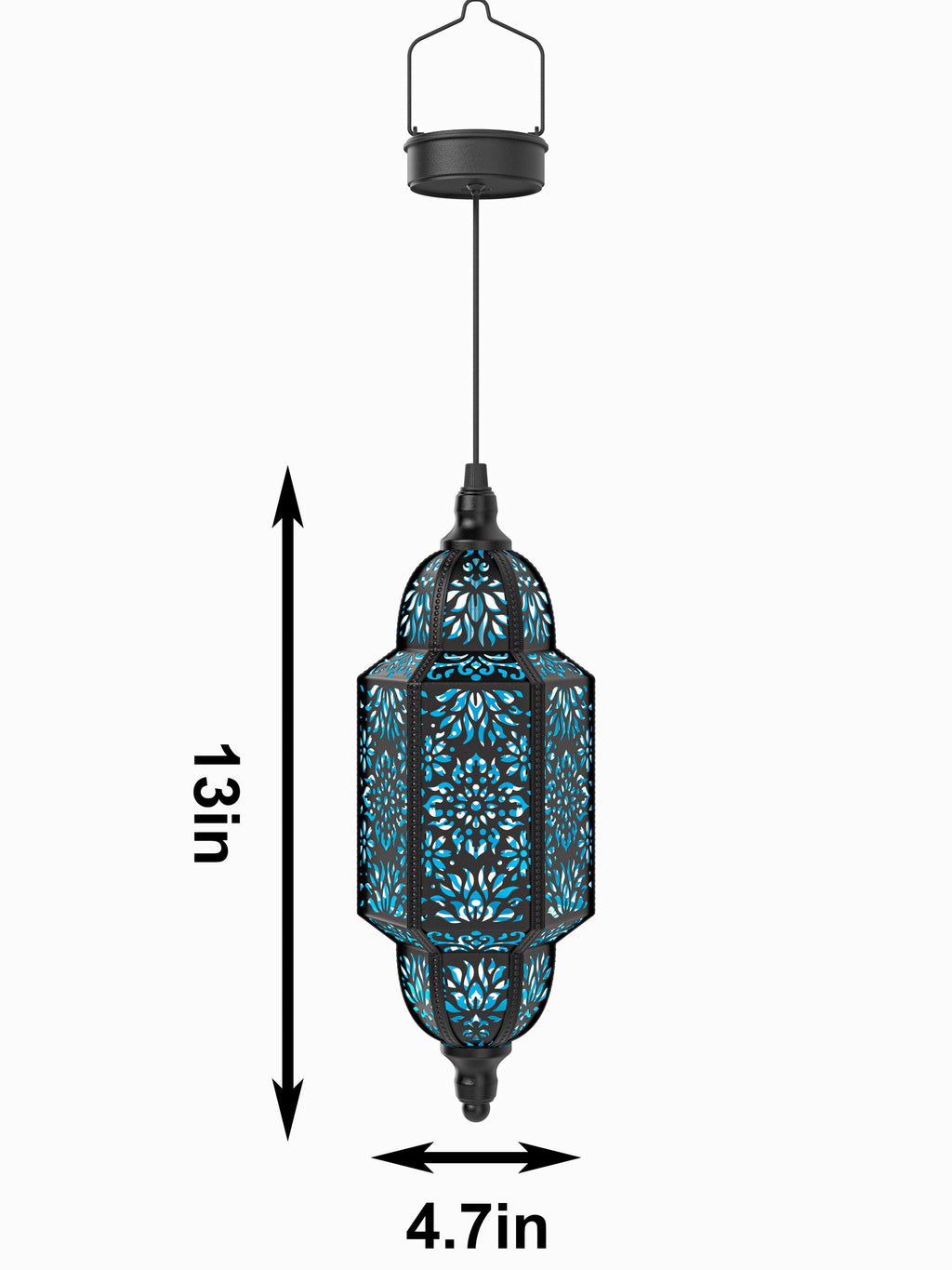 Moroccan Style Metal Solar Lantern