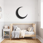 Crescent Moon Metal Wall Art