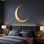 Crescent Moon Metal Wall Art