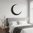 Crescent Moon Metal Wall Art
