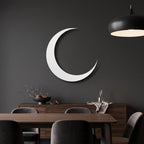 Crescent Moon Metal Wall Art