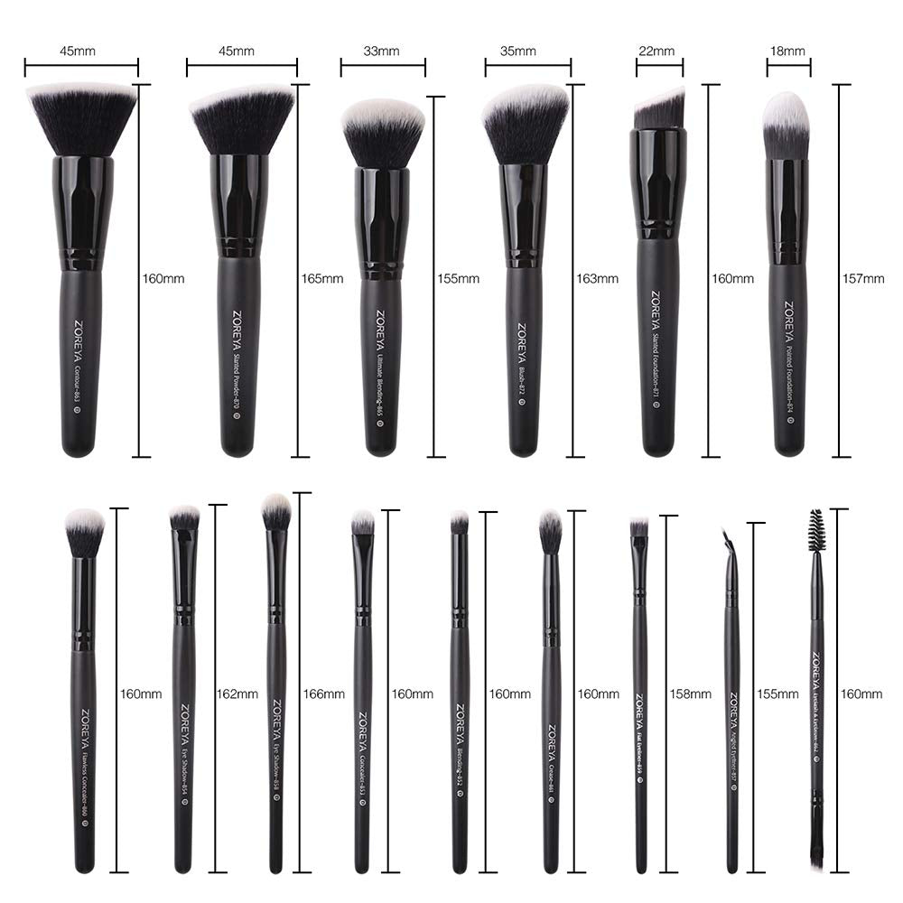 ZOREYA Makeup Brushes 