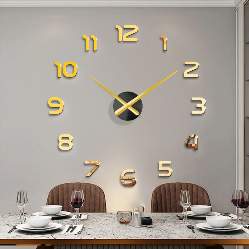 3D Big Size Wall Clock 