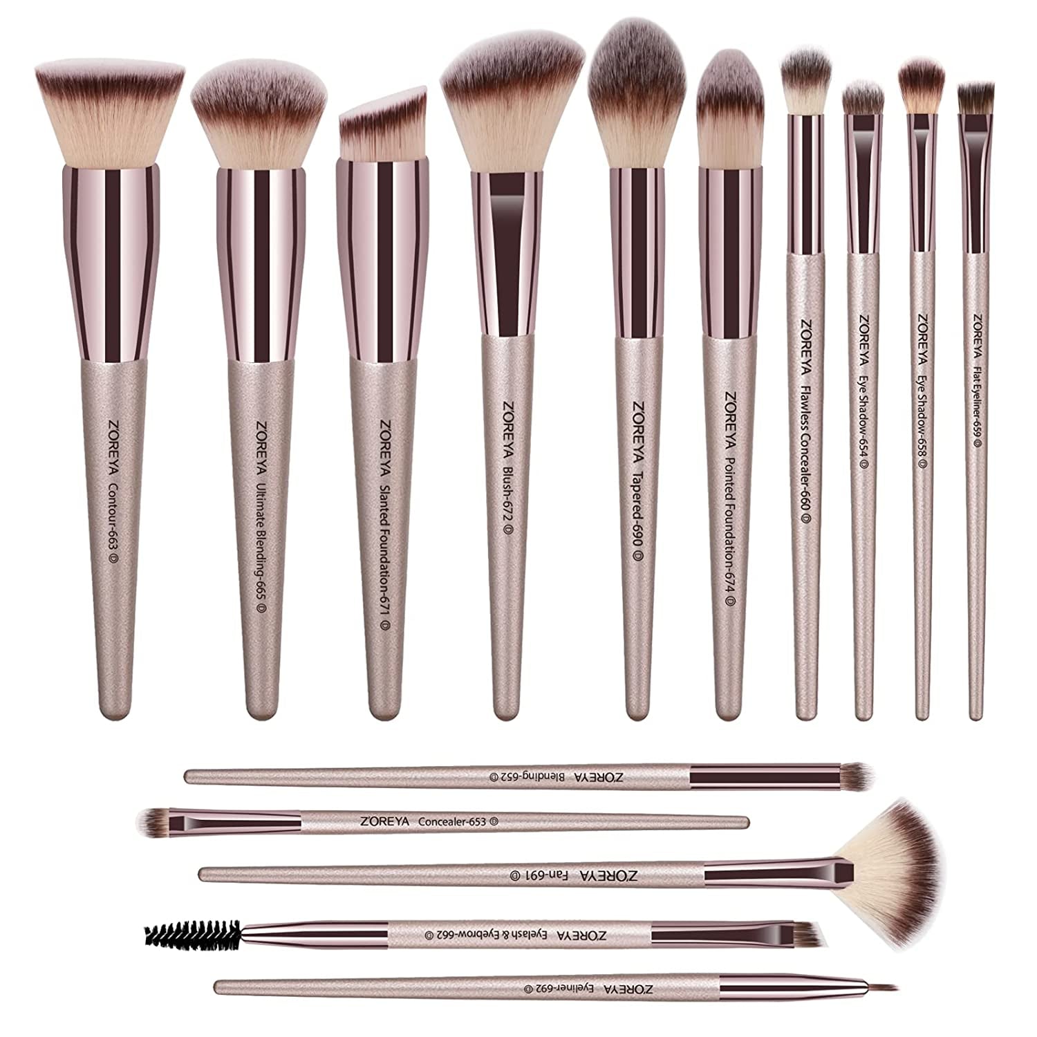 ZOREYA Makeup Brushes 