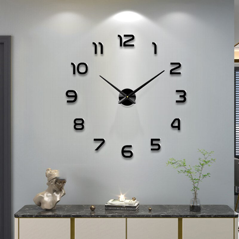 3D Big Size Wall Clock 