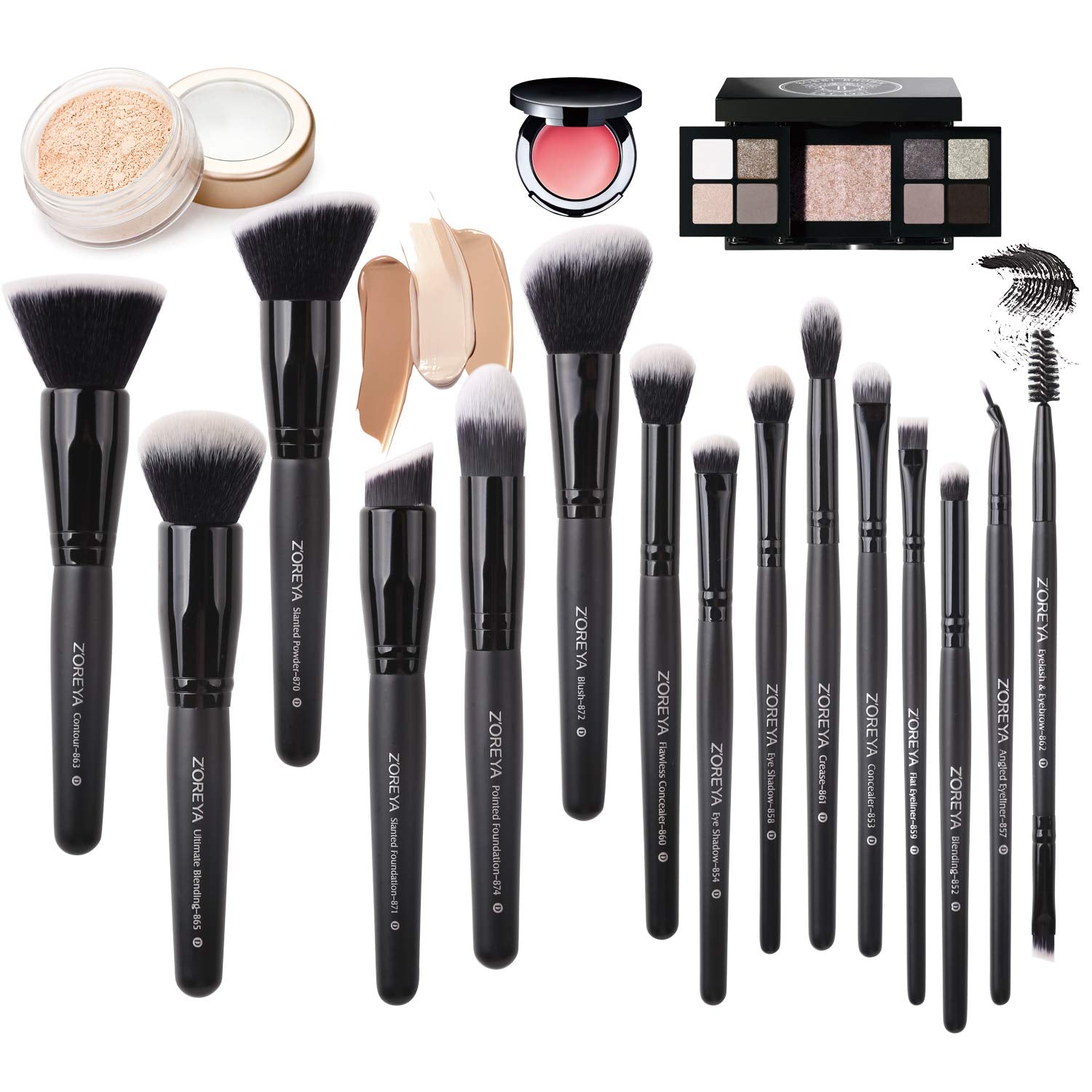 ZOREYA Makeup Brushes 