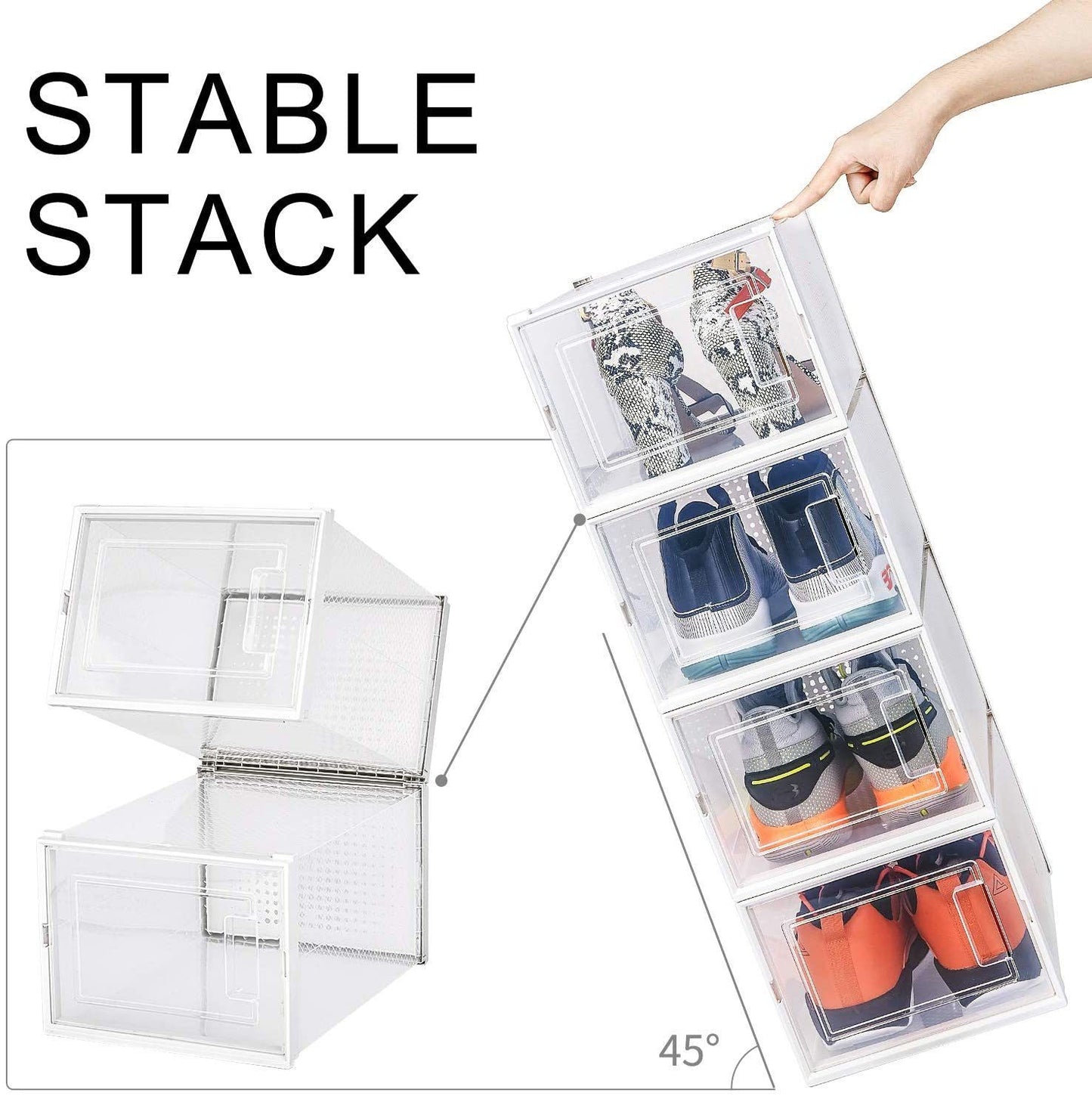 Clear Storage Shoe Boxes